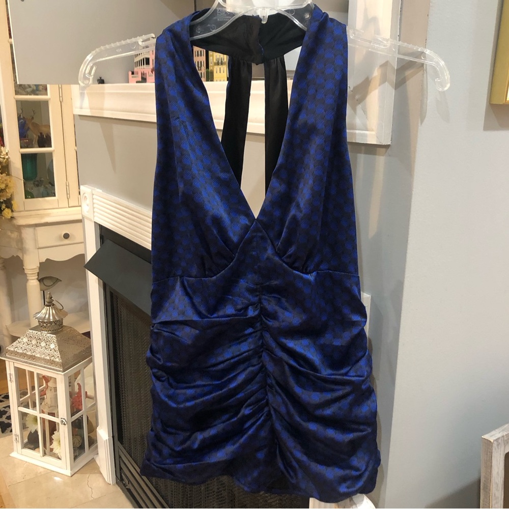 Vintage Y2k Express Design Studio Runched Polka D… - image 1